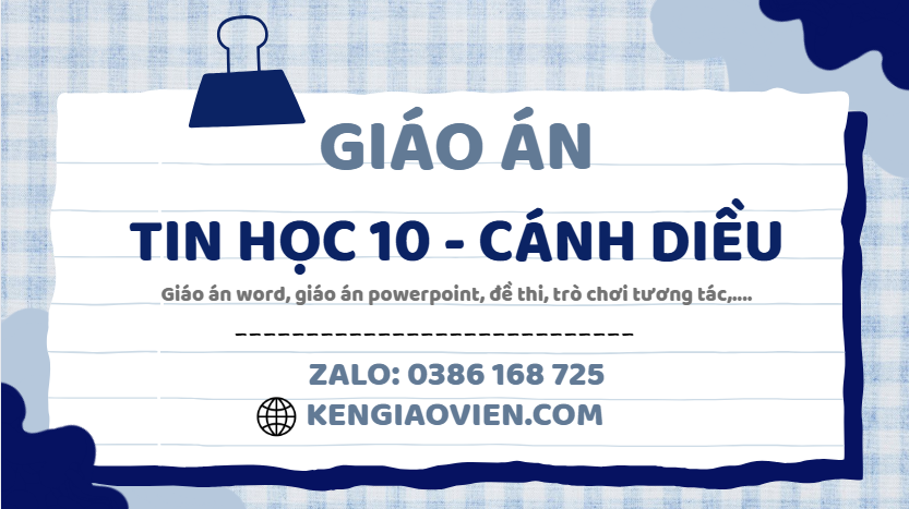 Link tải giáo án tin học 10 cánh diều 2025