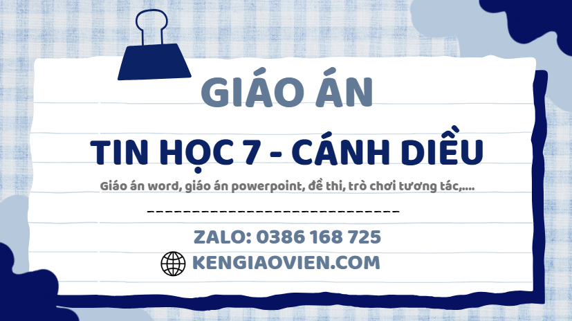 Link tải giáo án tin học 7 cánh diều 2025