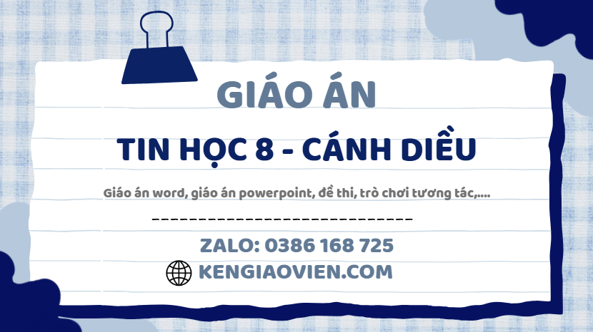 Link tải giáo án tin học 8 cánh diều 2025