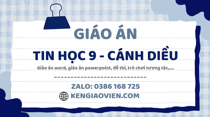 Link tải giáo án tin học 9 cánh diều 2025