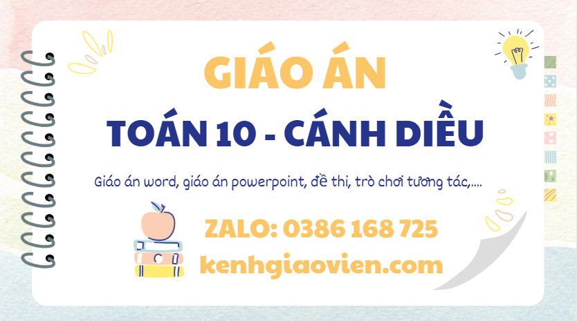 Link tải giáo án toán 10 cánh diều 2025
