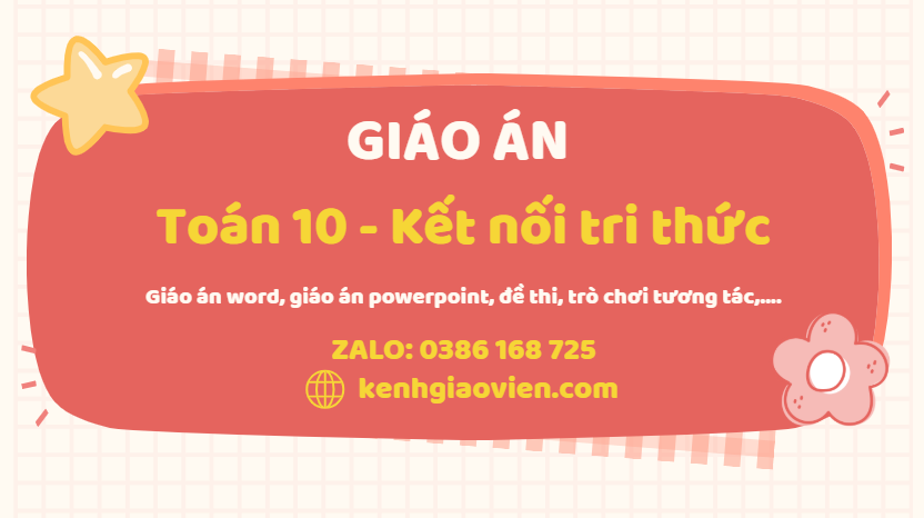 Link tải giáo án toán 10 kết nối tri thức 2025