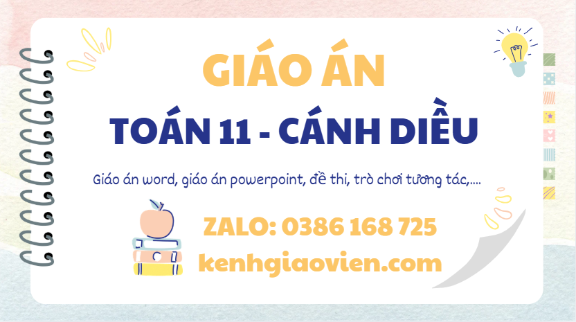 Link tải giáo án toán 11 cánh diều 2025
