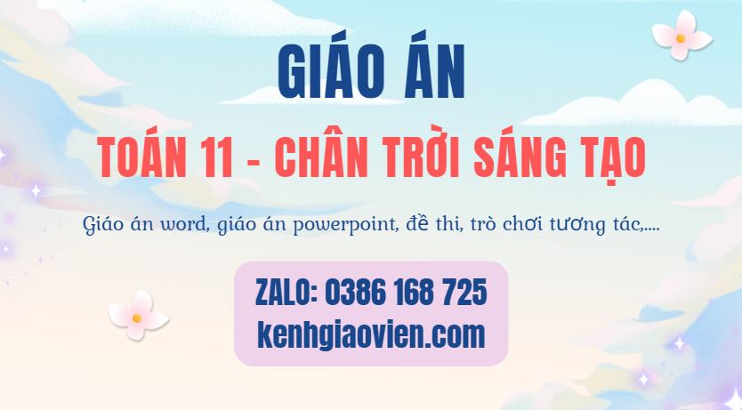 Link tải giáo án toán 11 chân trời sáng tạo 2025