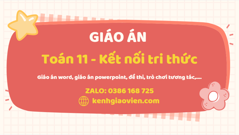 Link tải giáo án toán 11 kết nối tri thức 2025