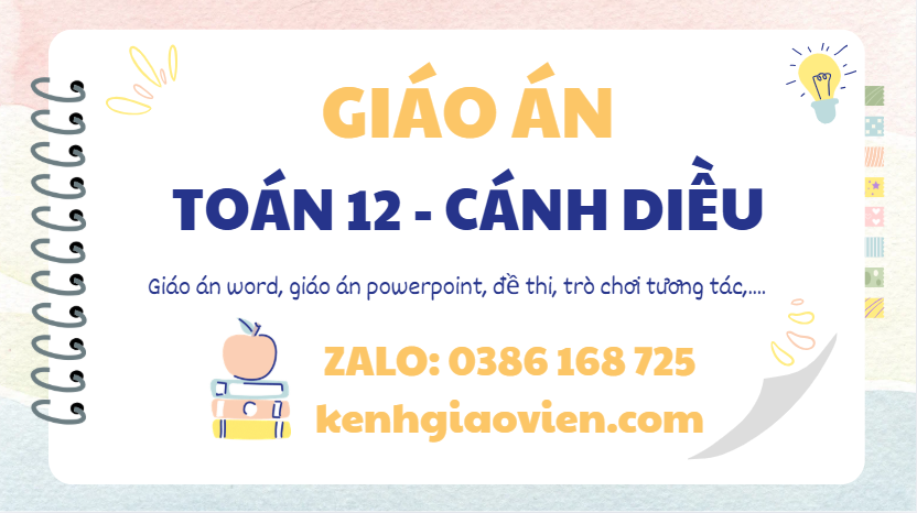 Link tải giáo án toán 12 cánh diều 2025