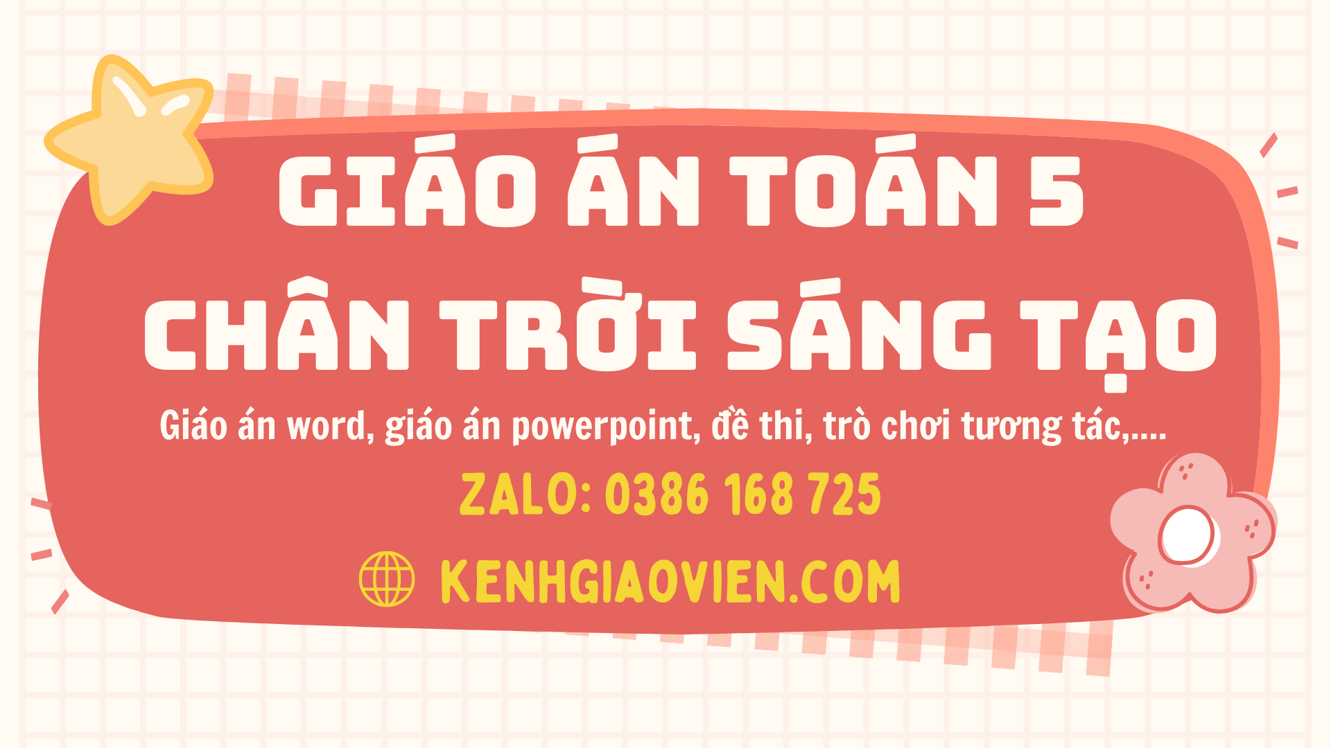 Link tải giáo án toán 5 chân trời sáng tạo 2025
