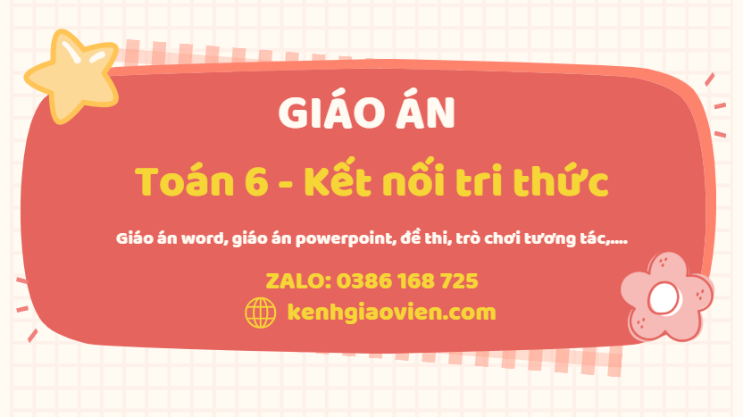 Link tải giáo án toán 6 kết nối tri thức 2025