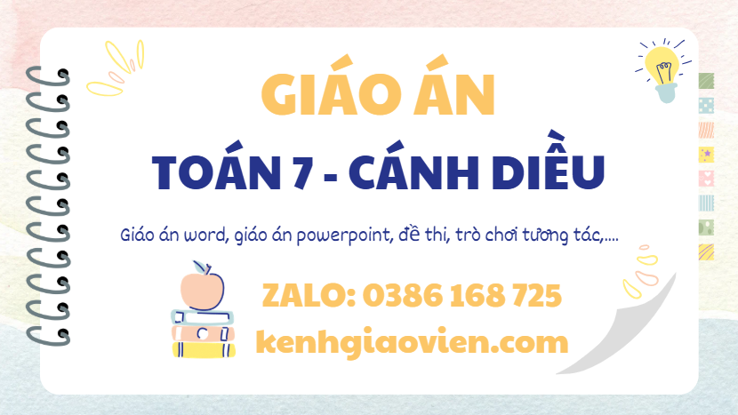 Link tải giáo án toán 7 cánh diều 2025