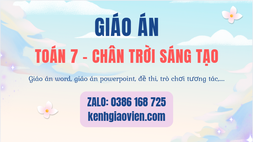 Link tải giáo án toán 7 chân trời sáng tạo 2025