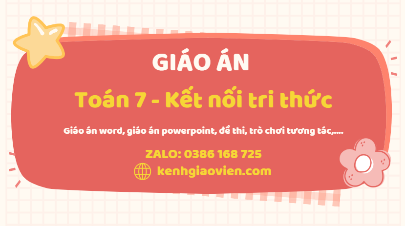 Link tải giáo án toán 7 kết nối tri thức 2025