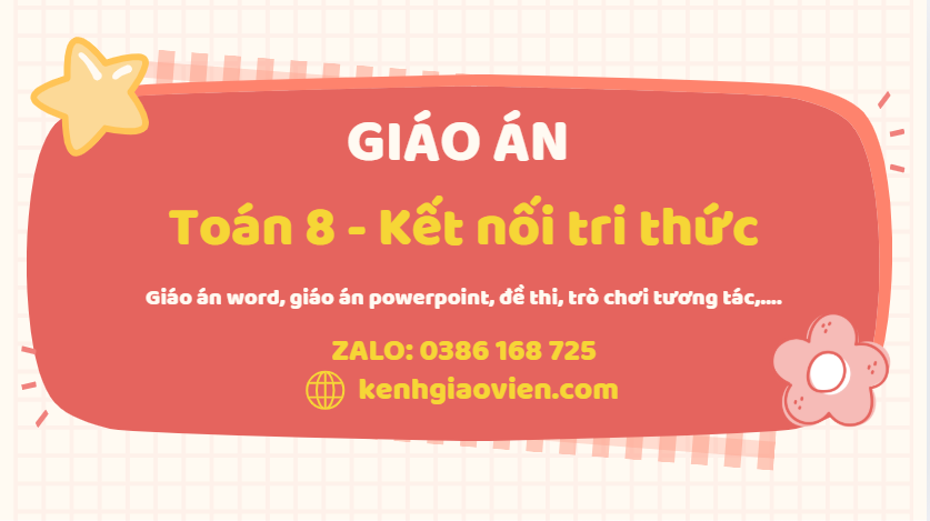 Link tải giáo án toán 8 kết nối tri thức 2025