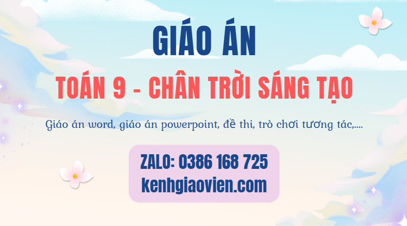 Link tải giáo án toán 9 chân trời sáng tạo 2025