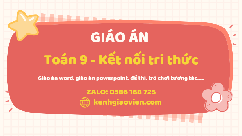 Link tải giáo án toán 9 kết nối tri thức 2025