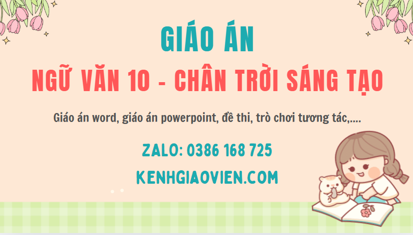 Link tải giáo án ngữ văn 10 chân trời sáng tạo 2025