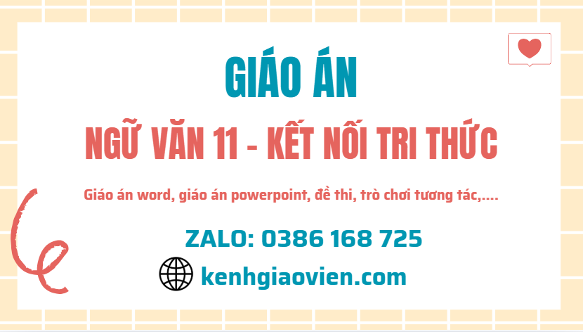 Link tải giáo án ngữ văn 11 kết nối tri thức 2025