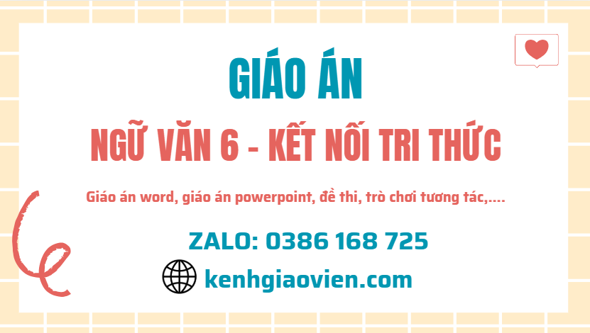 Link tải giáo án ngữ văn 6 kết nối tri thức 2025