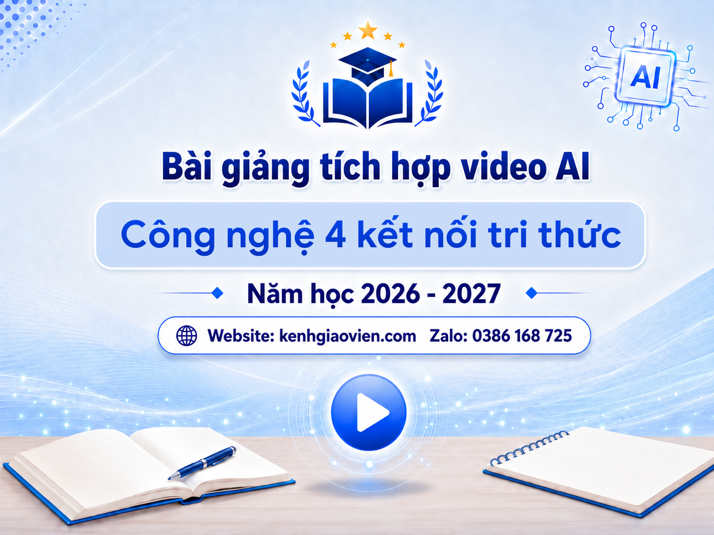 Giáo án điện tử Công nghệ 4 kết nối tri thức (Tích hợp video AI)