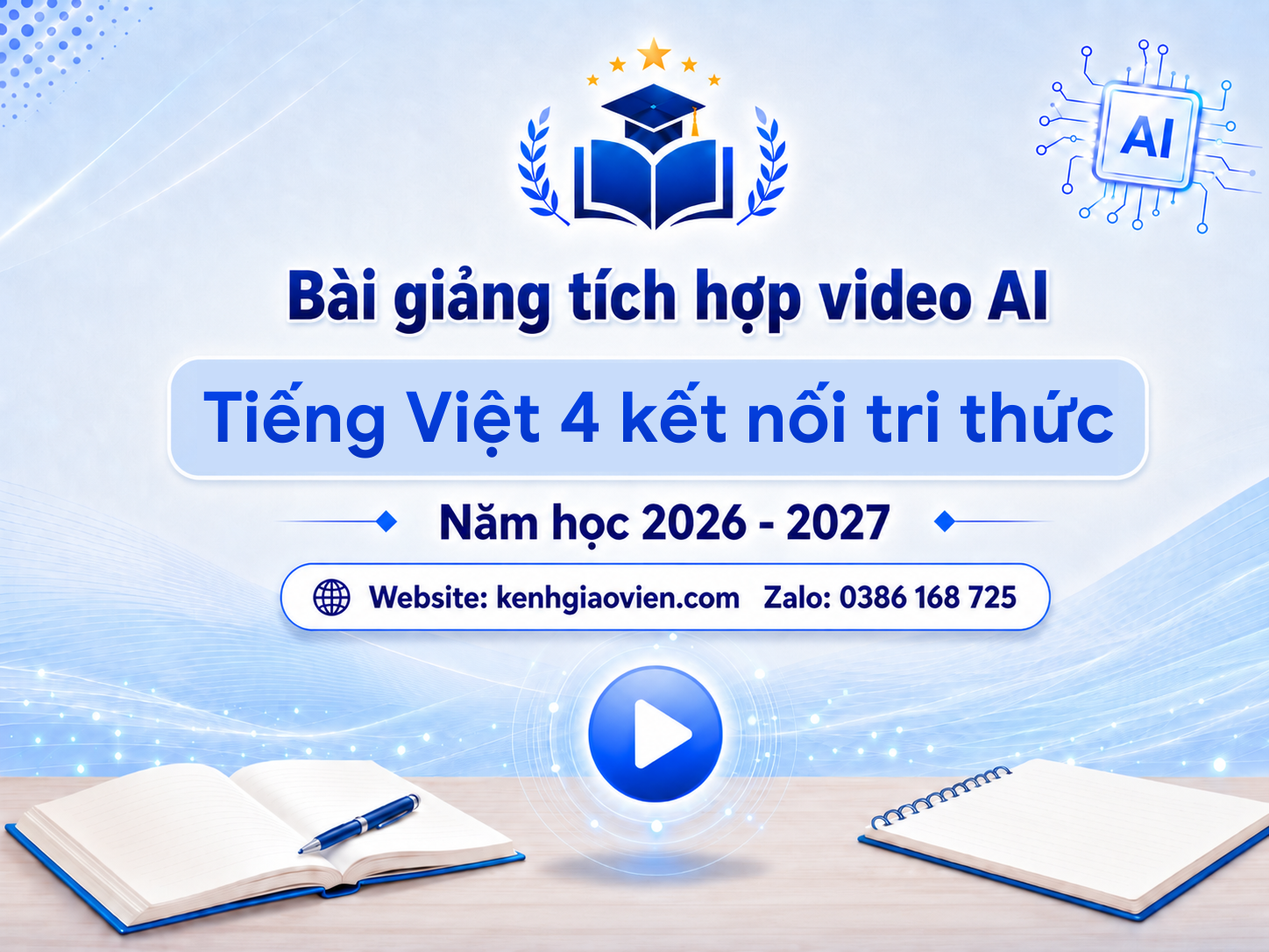 Giáo án điện tử Tiếng Việt 4 kết nối tri thức (Tích hợp video AI)