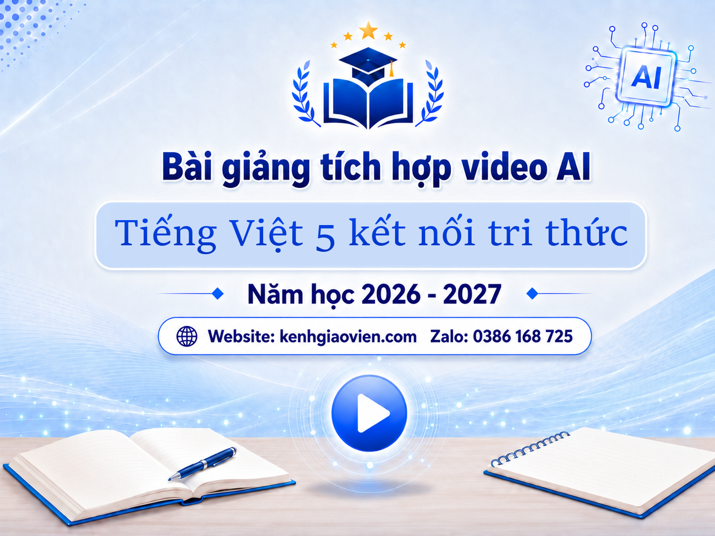 Giáo án điện tử Tiếng Việt 5 kết nối tri thức (Tích hợp video AI)
