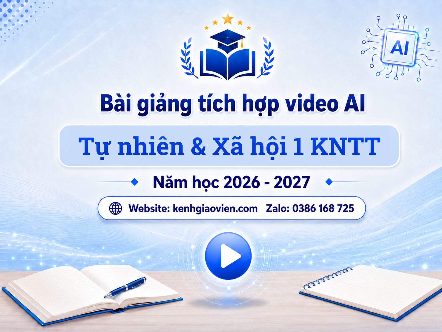 Giáo án điện tử Tự nhiên và Xã hội 1 kết nối tri thức (Tích hợp video AI)
