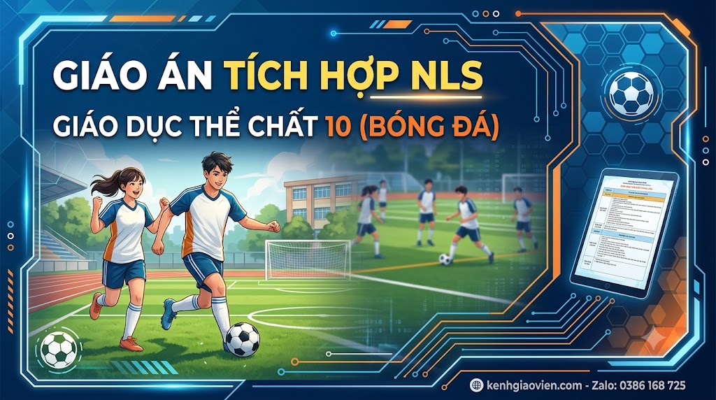 Giáo án tích hợp NLS Thể dục 10 Bóng đá (bộ SGK thống nhất)