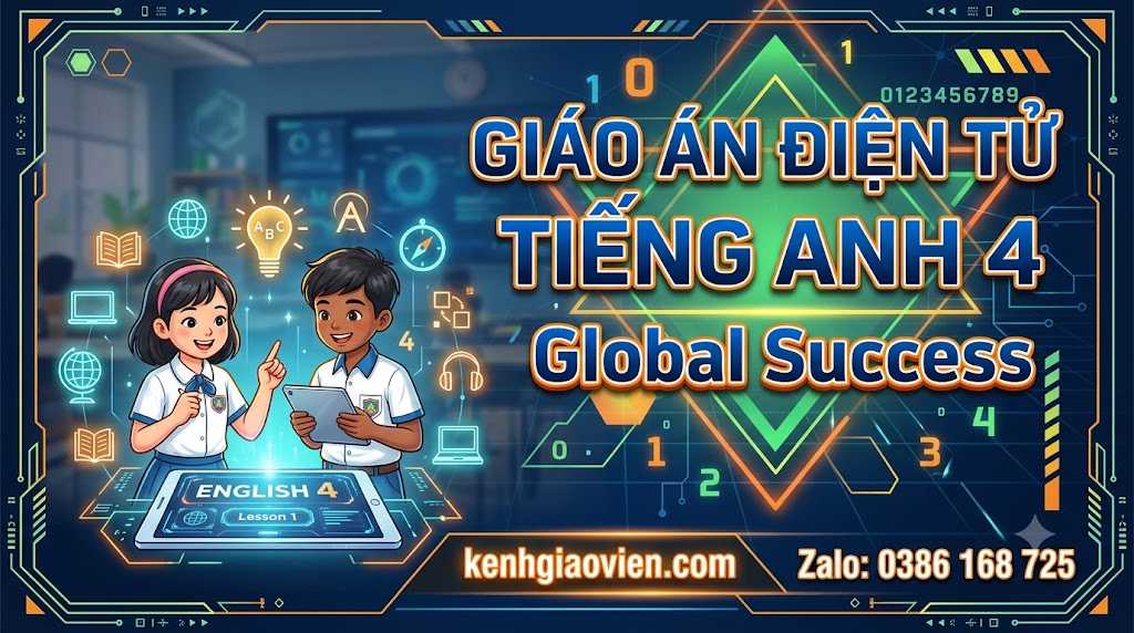 Giáo án điện tử Tiếng Anh 4 Global Success