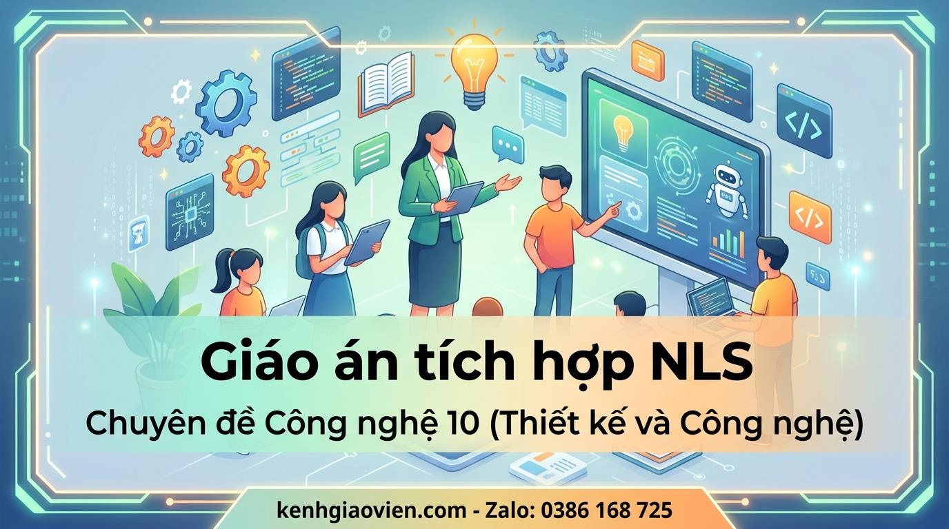 Giáo án tích hợp NLS chuyên đề Công nghệ 10 Thiết kế và CN