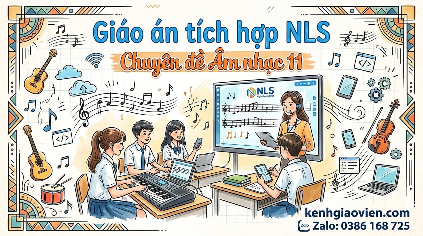 Giáo án tích hợp NLS chuyên đề Âm nhạc 11