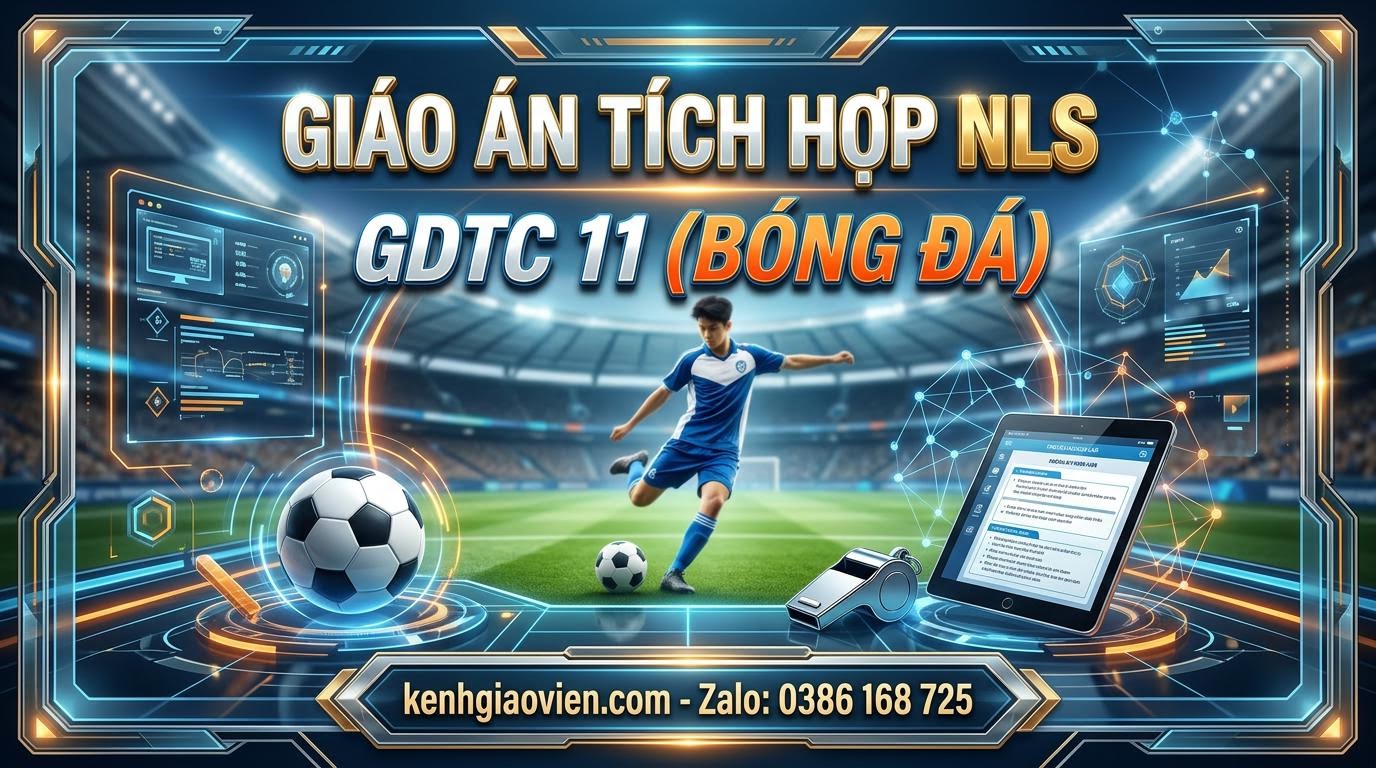 Giáo án tích hợp NLS Thể dục 11 Bóng đá (bộ SGK thống nhất)