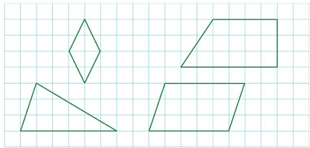 A drawing of triangles and triangles on a graph paper

Description automatically generated