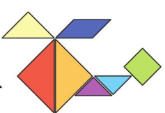 A colorful puzzle pieces in shape of a bird

Description automatically generated