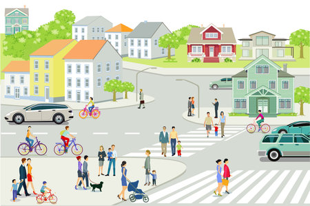 People Street Stock Vector Illustration and Royalty Free People Street  Clipart