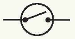 A black circle with dots and lines

Description automatically generated