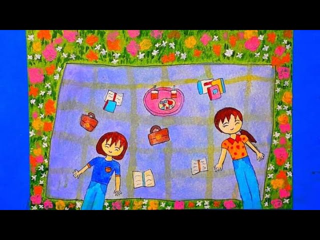Vẽ tranh đề tài TÌNH BẠN - Painting the subject of friendship - SEN TRẮNG  999 - YouTube