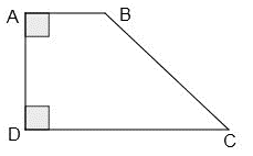 Cho hình thang ABCD vuông tại A và D như sau:Diện tích hình thang ABCD là: