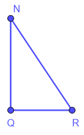 A blue triangle with black dots

Description automatically generated