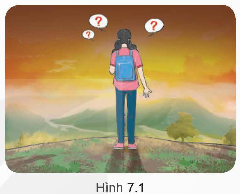 A child with a backpack looking at a landscape

Description automatically generated