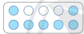 A group of blue circles

Description automatically generated