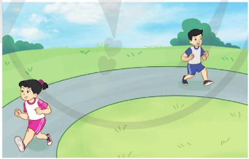 Cartoon children running on a road

Description automatically generated