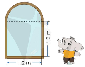 A drawing of an elephant standing next to a mirror

Description automatically generated