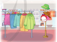 A group of clothes on swingers in a clothing store

Description automatically generated