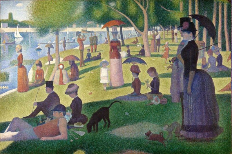 Worldkings.Art) Top 100 tác phẩm nghệ thuật kinh điển thế giới (P.36) - Bức  tranh A Sunday Afternoon on the Island of La Grande Jatte ( Chiều chủ nhật  trên đảo La