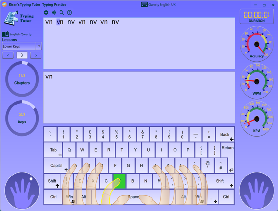 Kiran's Typing Tutor – Các ứng dụng của Microsoft