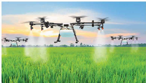 A drone spraying a crop

Description automatically generated with medium confidence