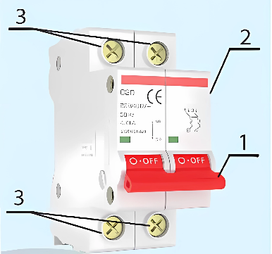 A white electrical device with red switches

Description automatically generated