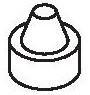 A black and white drawing of a round object

Description automatically generated