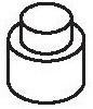 A black and white drawing of a round object

Description automatically generated