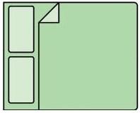 A green rectangle with a corner

Description automatically generated