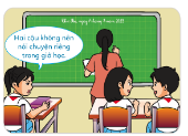 A cartoon of a teacher teaching students in a classroom

Description automatically generated